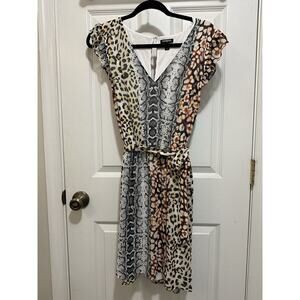 Express Animal Print Dress Snake Cheetah Leppard - Size M
